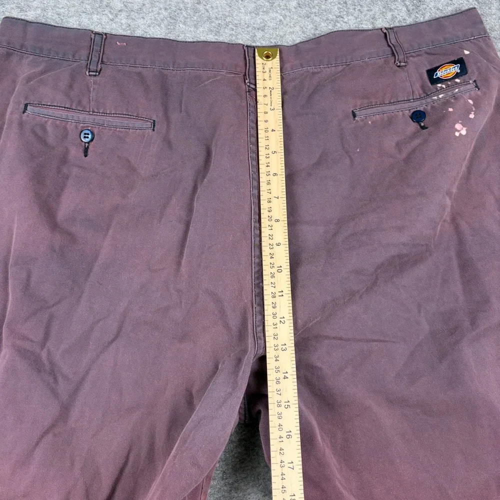 Dickies Cargo Shorts Mens 44 Sun Faded Maroon Y2K Workwear‎ Utility Distressed